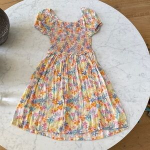 Vince Camuto Girls Floral Smocked Sundress Size 12 Summer Easter Party Dress